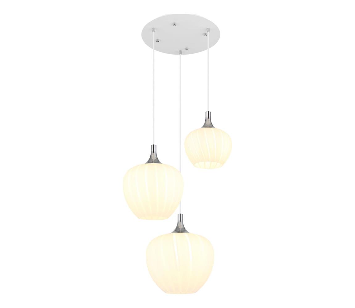 Globo 15548-3HW - Żyrandol na lince MAXY 3xE27/40W/230V biały