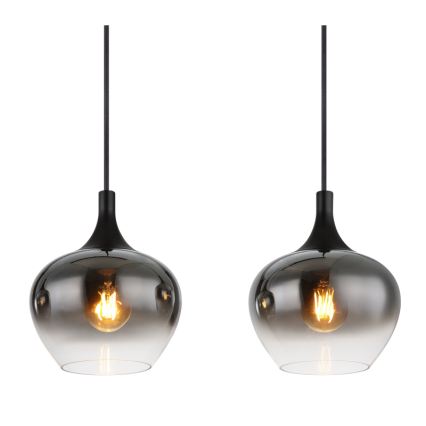 Globo - Żyrandol na lince 4xE27/40W/230V czarny
