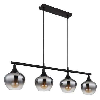 Globo - Żyrandol na lince 4xE27/40W/230V czarne