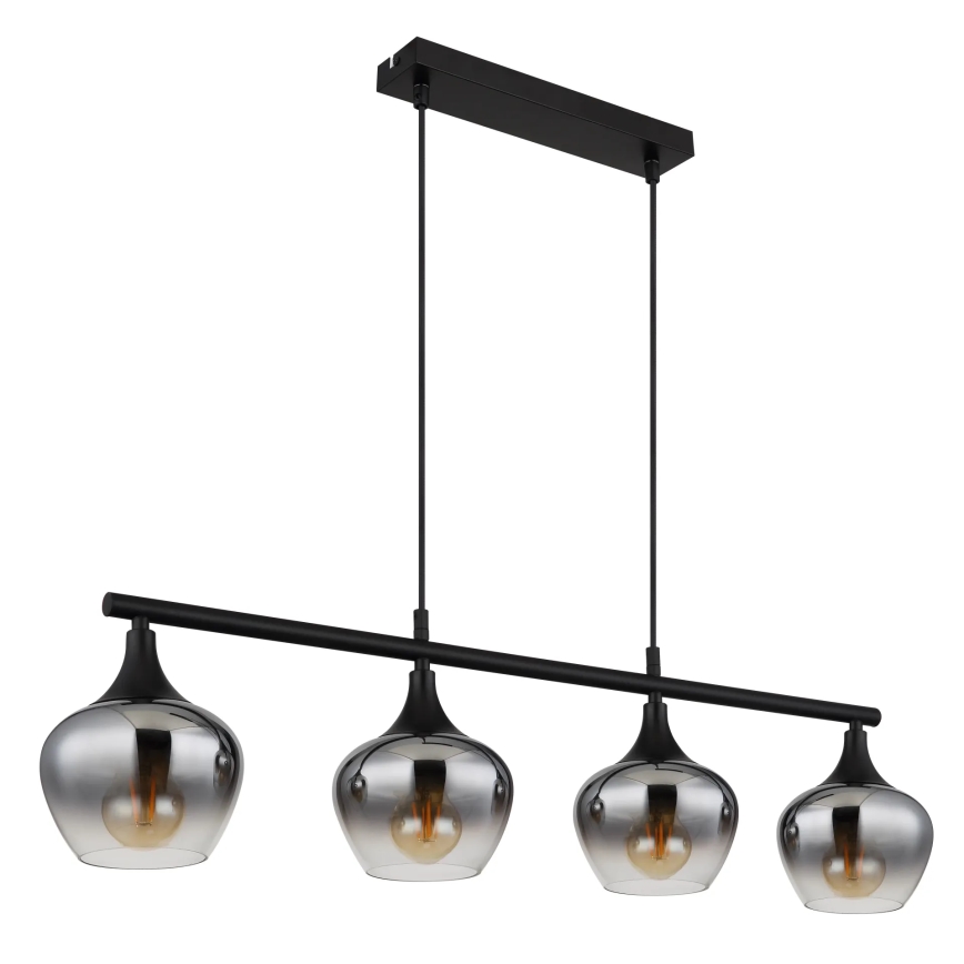 Globo - Żyrandol na lince 4xE27/40W/230V czarne