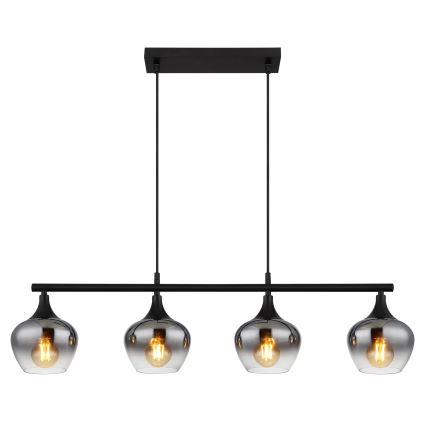 Globo - Żyrandol na lince 4xE27/40W/230V czarne