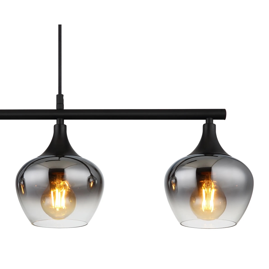 Globo - Żyrandol na lince 4xE27/40W/230V czarne