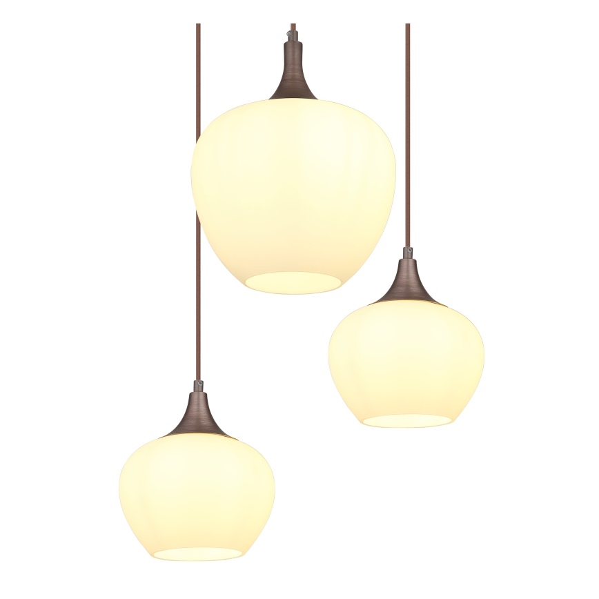 Globo - Żyrandol na lince 6xE27/40W/230V biały