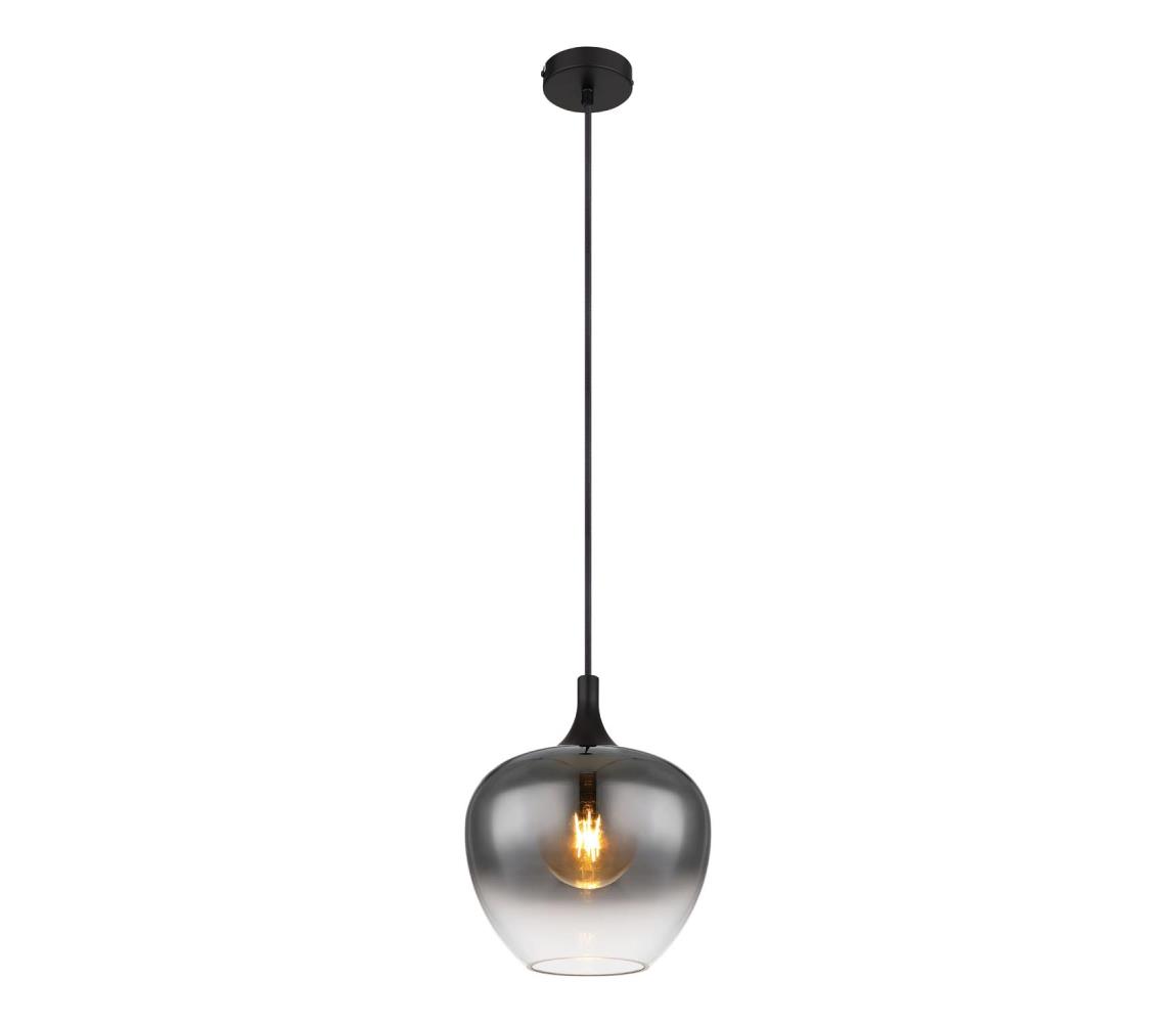 Globo 15548H - Żyrandol na lince MAXY 1xE27/40W/230V śr. 24 cm czarny