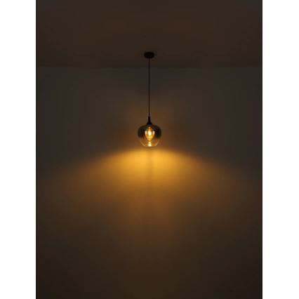 Globo - Żyrandol na lince 1xE27/40W/230V śr. 24 cm czarny