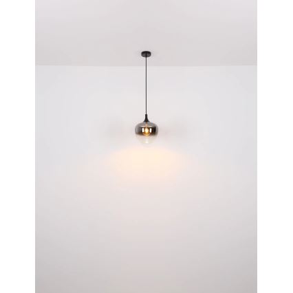 Globo - Żyrandol na lince 1xE27/40W/230V śr. 24 cm czarny