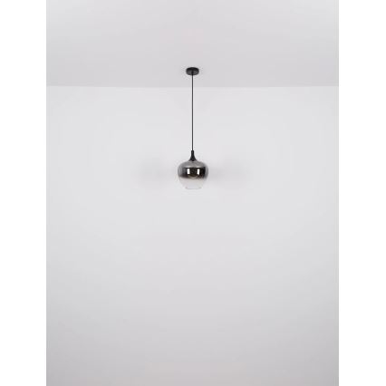 Globo - Żyrandol na lince 1xE27/40W/230V śr. 24 cm czarny