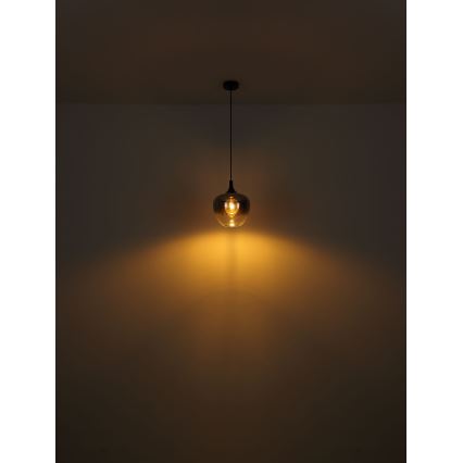 Globo - Żyrandol na lince 1xE27/60W/230V śr. 29 cm czarny