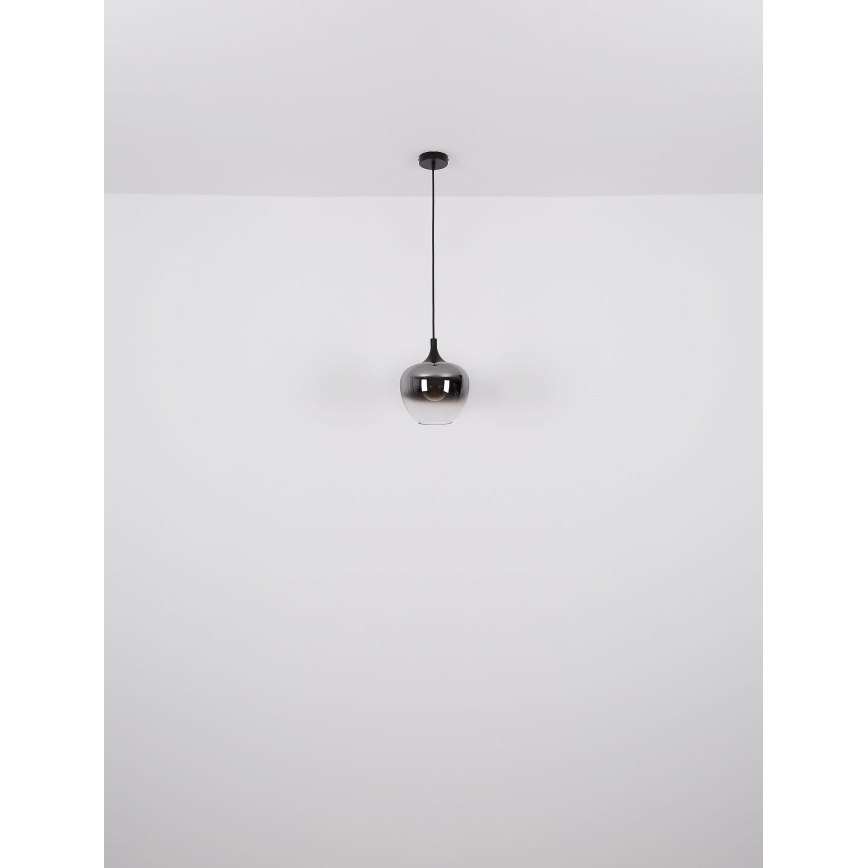 Globo - Żyrandol na lince 1xE27/60W/230V śr. 29 cm czarny