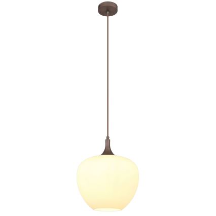 Globo - Żyrandol na lince 1xE27/60W/230V śr. 29 cm biały/brązowy