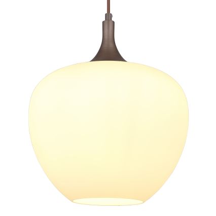 Globo - Żyrandol na lince 1xE27/60W/230V śr. 29 cm biały/brązowy