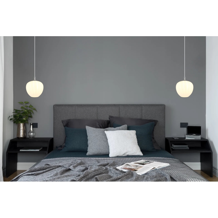 Globo - Żyrandol na lince 1xE27/60W/230V śr. 29 cm biały
