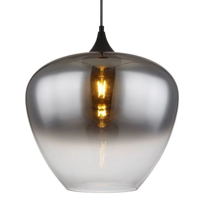 Globo - Żyrandol na lince 1xE27/60W/230V śr. 40 cm czarne