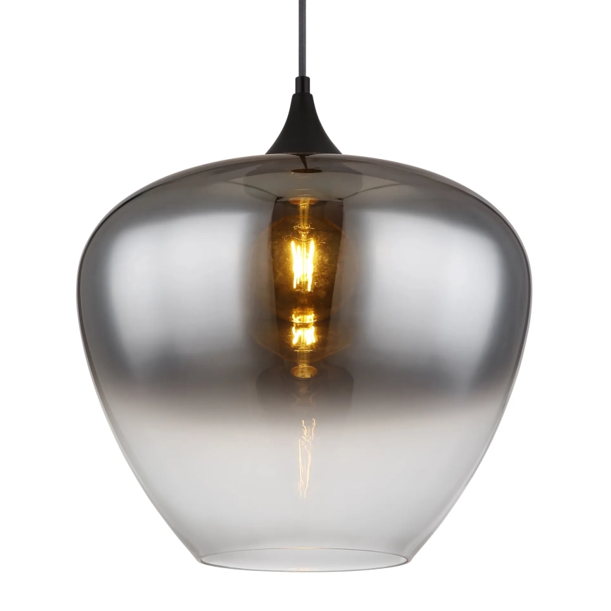 Globo - Żyrandol na lince 1xE27/60W/230V śr. 40 cm czarne