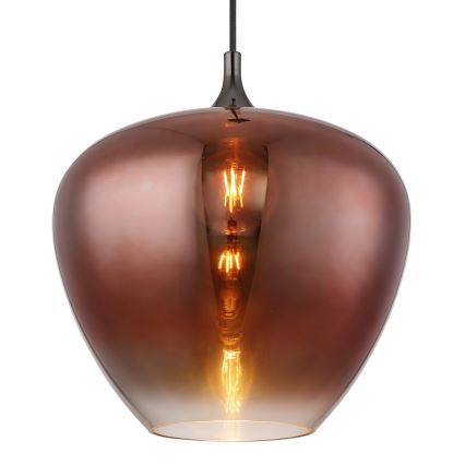 Globo - Żyrandol na lince 1xE27/60W/230V śr. 40 cm miedź