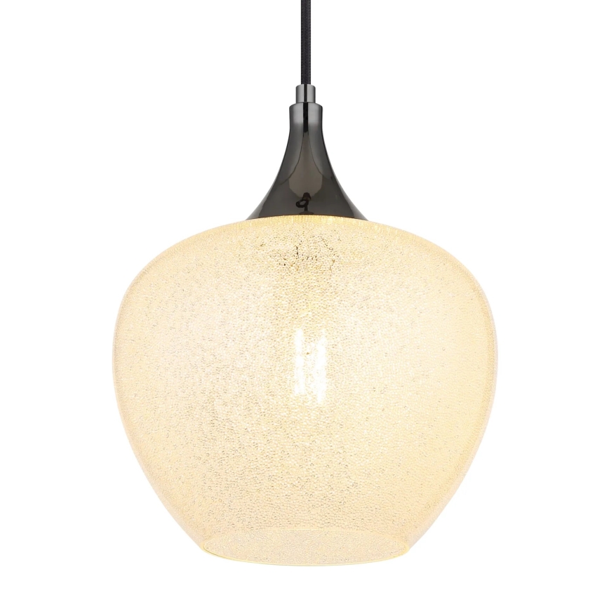Globo - Żyrandol na lince 1xE27/40W/230V śr. 24 cm biały/antracyt
