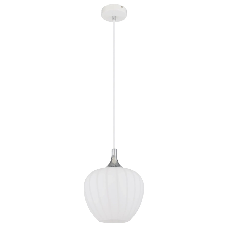 Globo - Żyrandol na lince 1xE27/60W/230V śr. 24 cm biały