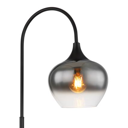 Globo - Lampa podłogowa 1xE27/40W/230V czarny/dymny
