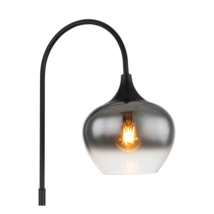 Globo - Lampa podłogowa 1xE27/40W/230V czarny/dymny