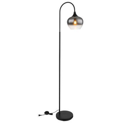 Globo - Lampa podłogowa 1xE27/40W/230V czarny/dymny