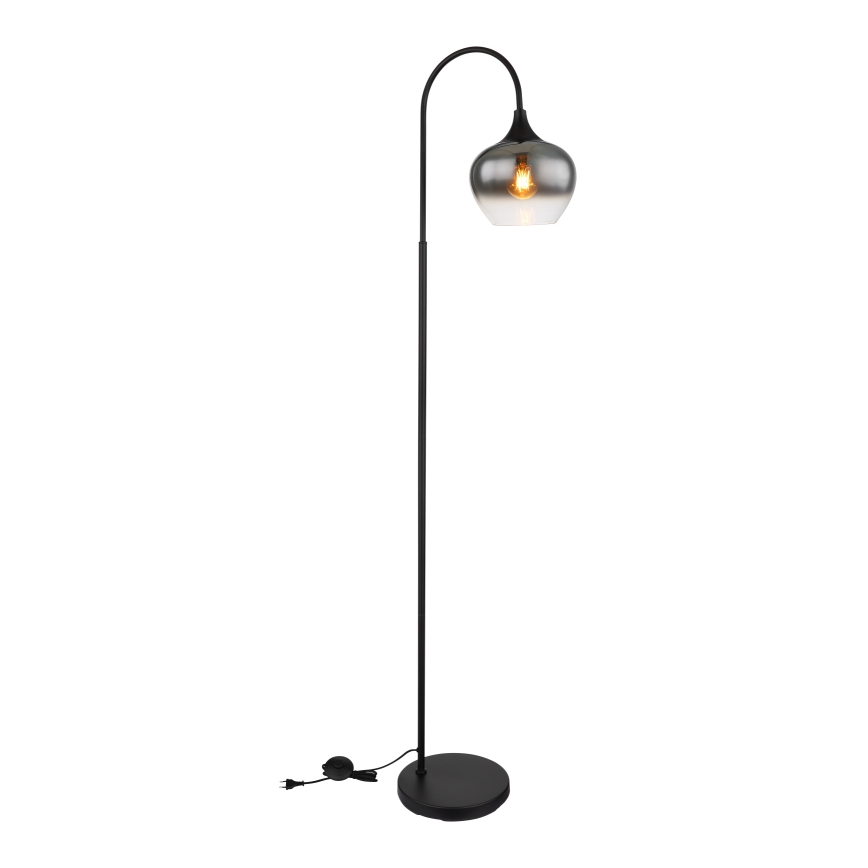 Globo - Lampa podłogowa 1xE27/40W/230V czarny/dymny
