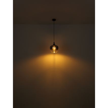 Globo - Lampa podłogowa 1xE27/40W/230V czarny/dymny