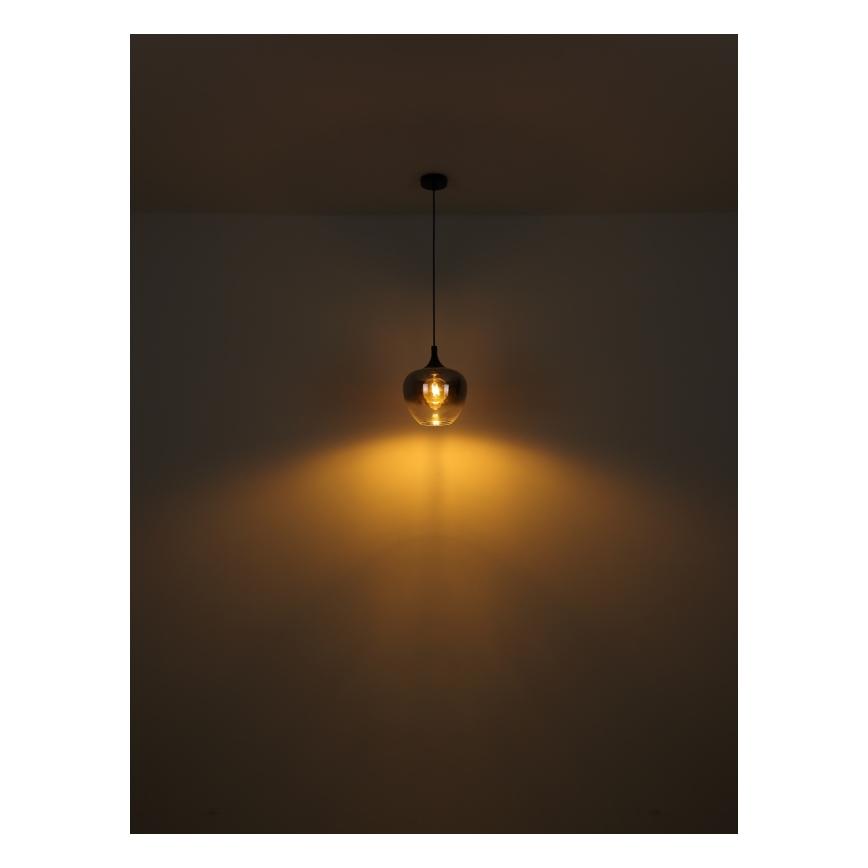 Globo - Lampa podłogowa 1xE27/40W/230V czarny/dymny