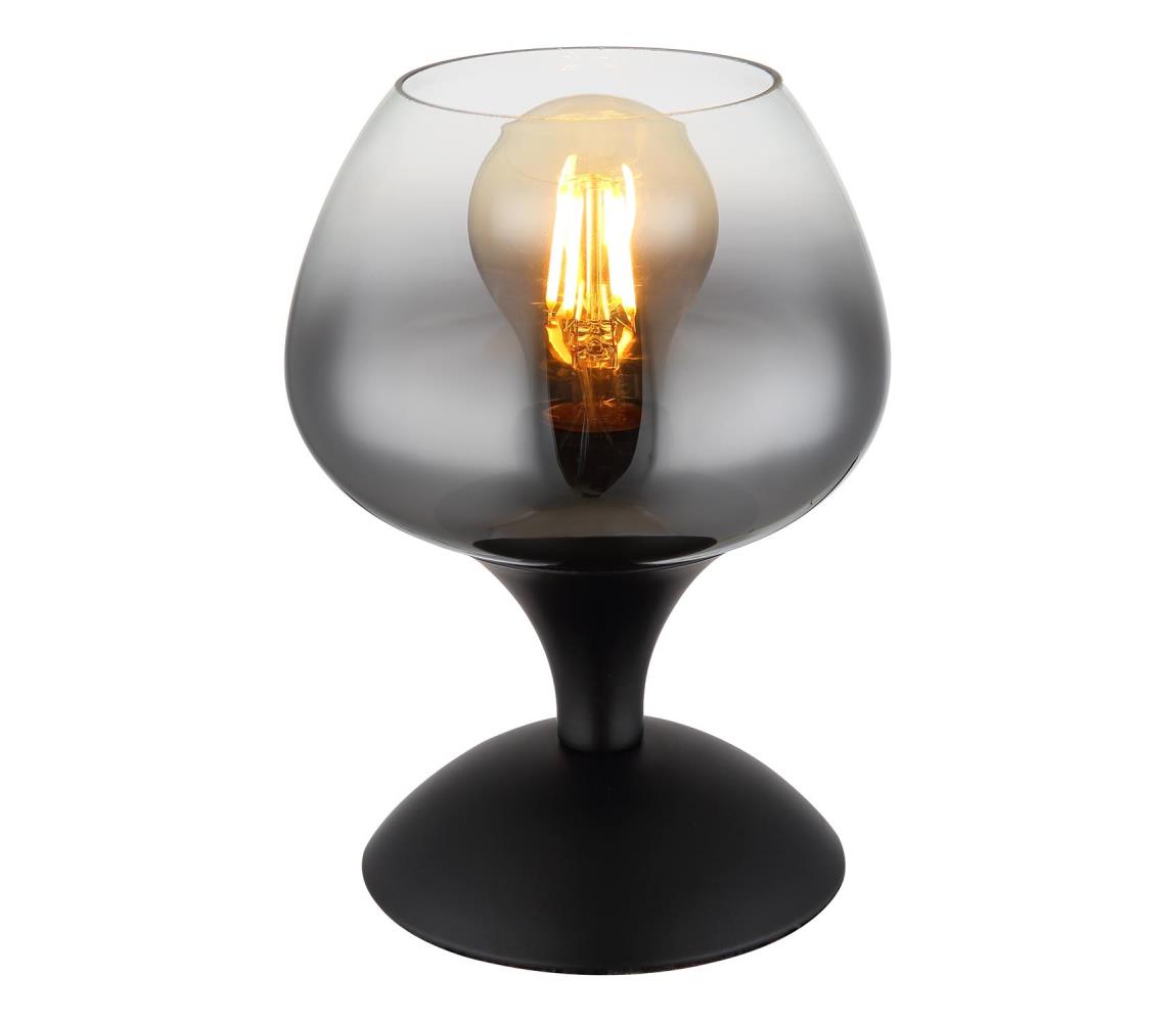 Globo 15548T2 - Lampa stołowa MAXY 1xE27/40W/230V czarne