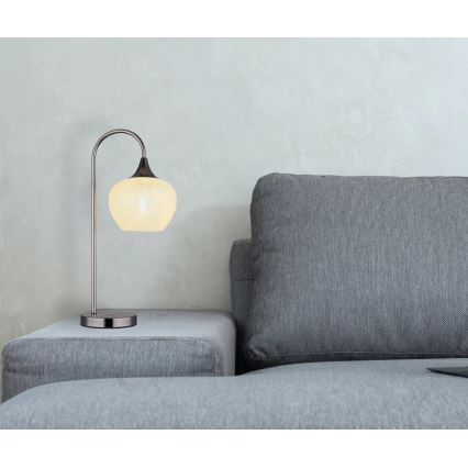 Globo - Lampa stołowa 1xE27/40W/230V biały/antracyt