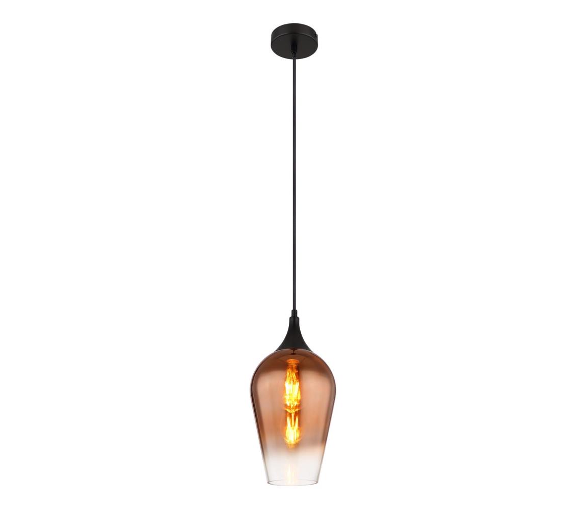 Globo 15552H1 - Żyrandol na lince LAVUS 1xE27/60W/230V śr. 18 cm miedziany