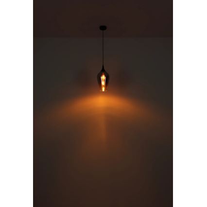 Globo - Żyrandol na lince 1xE27/60W/230V śr. 18 cm miedziany