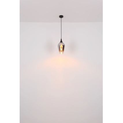 Globo - Żyrandol na lince 1xE27/60W/230V śr. 18 cm miedziany