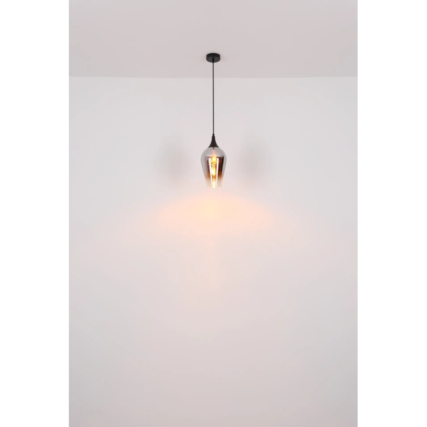Globo - Żyrandol na lince 1xE27/60W/230V śr. 18 cm miedziany