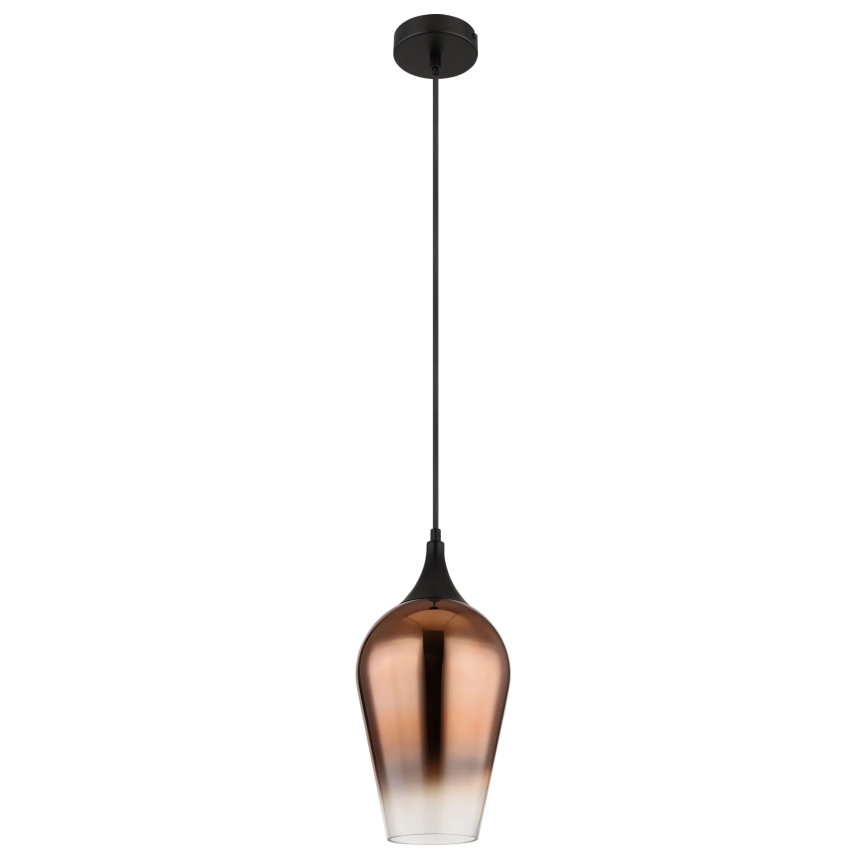 Globo - Żyrandol na lince 1xE27/60W/230V śr. 18 cm miedziany