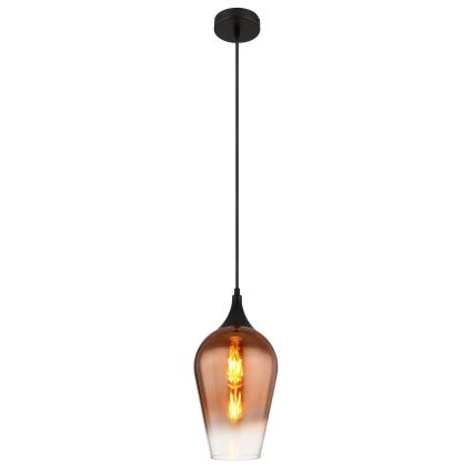 Globo - Żyrandol na lince 1xE27/60W/230V śr. 18 cm miedziany