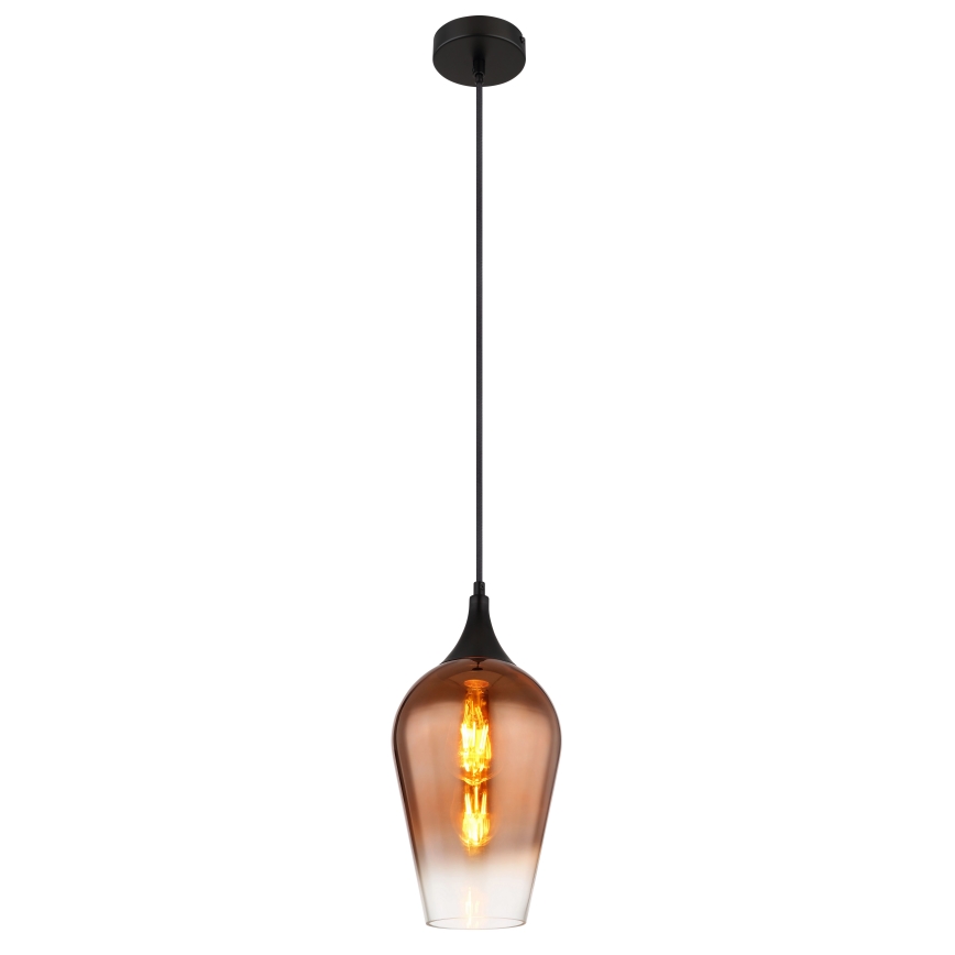 Globo - Żyrandol na lince 1xE27/60W/230V śr. 18 cm miedziany