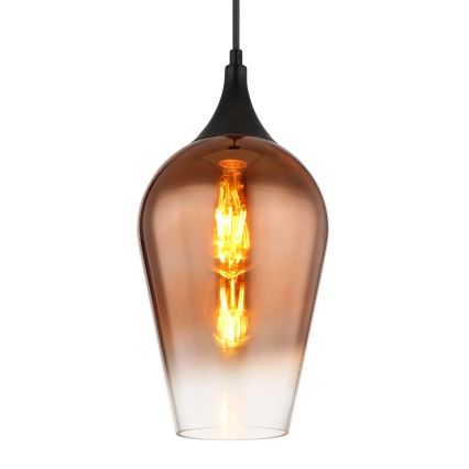 Globo - Żyrandol na lince 1xE27/60W/230V śr. 18 cm miedziany