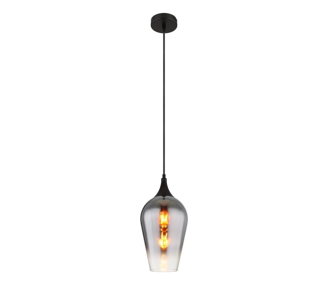 Globo 15552H3 - Żyrandol na lince LAVUS 1xE27/60W/230V śr. 18 cm czarny