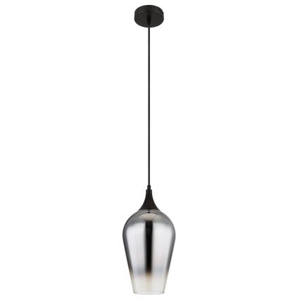 Globo - Żyrandol na lince 1xE27/60W/230V śr. 18 cm czarny