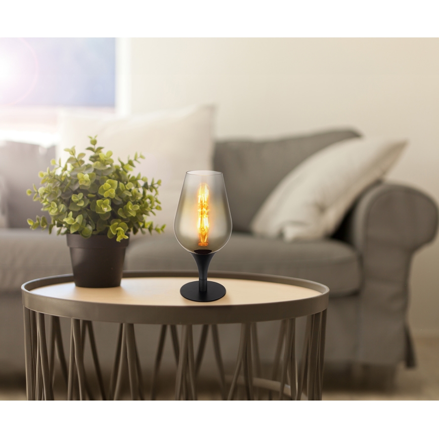 Globo - Lampa stołowa 1xE27/40W/230V śr. 15 cm złoty