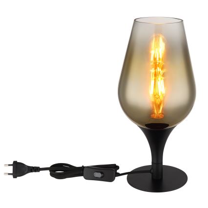 Globo - Lampa stołowa 1xE27/40W/230V śr. 15 cm złoty