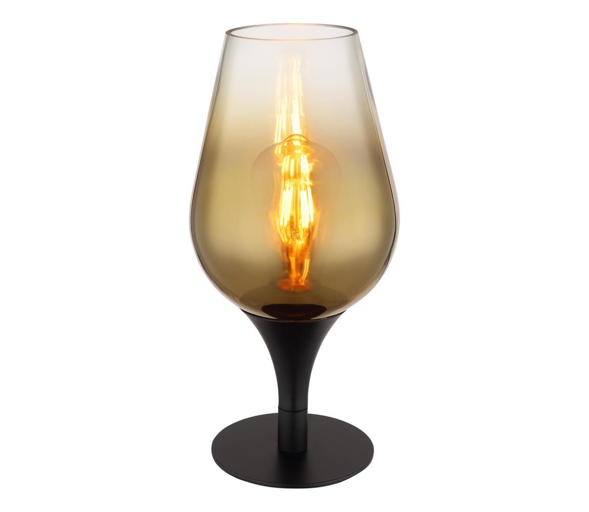 Globo 15552T2 - Lampa stołowa LAVUS 1xE27/40W/230V śr. 15 cm złoty