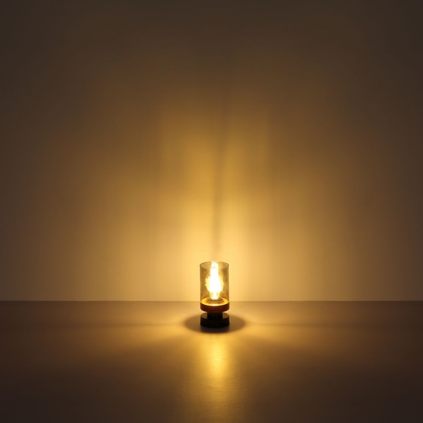Globo - Lampa stołowa 1xE27/40W/230V metal/drewno