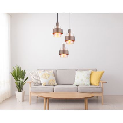 Globo - Żyrandol na przewodzie 3xE27/60W/230V