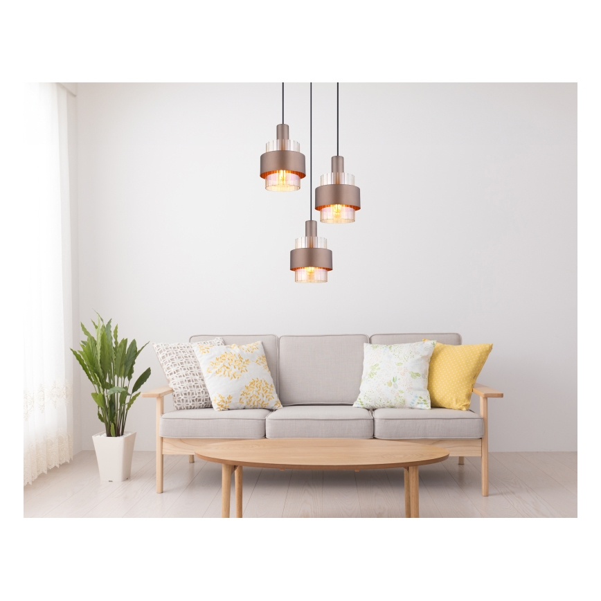 Globo - Żyrandol na przewodzie 3xE27/60W/230V