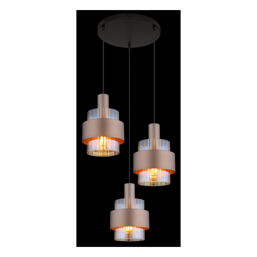 Globo - Żyrandol na lince 3xE27/60W/230V śr. 45 cm