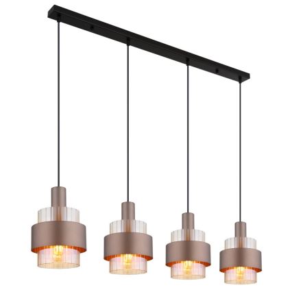 Globo - Żyrandol na lince 4xE27/60W/230V