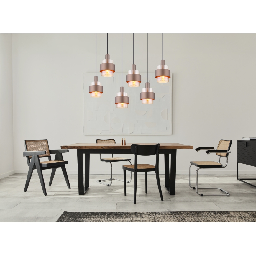 Globo - Lampa wisząca na lince 6xE27/60W/230V