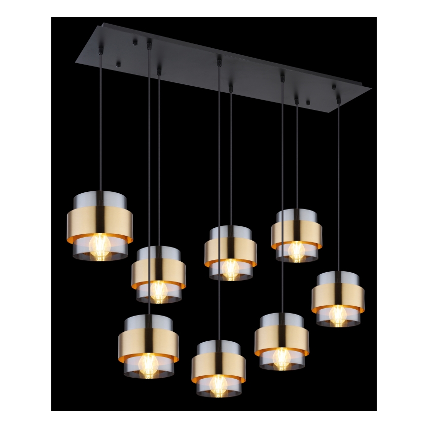 Globo - Żyrandol na lince 8xE27/60W/230V