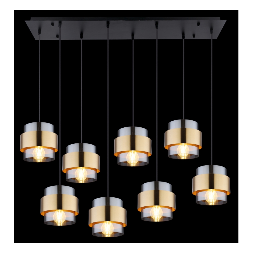 Globo - Żyrandol na lince 8xE27/60W/230V